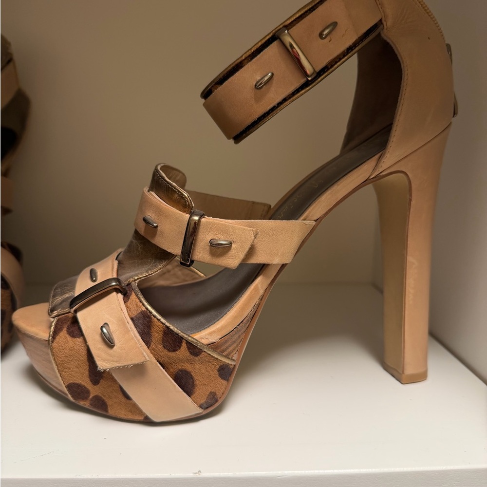 Guess by Marciano Stylish Tan and Brown Women's Heels